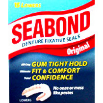 Seabond Denture Fixative Seals - 15 Lowers