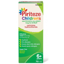 Piriteze Childrens Hayfever & Allergy Syrup 70ml