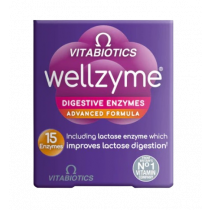 Vitabiotics Wellzyme Digestive Enzymes 6 Enzyme Advanced Formula - 60 Capsules