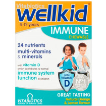 Vitabiotics Wellkid Immune Chewable Tablets - 30 Tablets