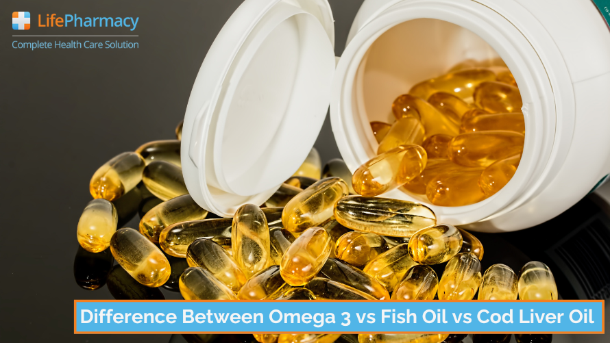 Difference Between Omega 3 vs Fish Oil vs Cod Liver Oil 